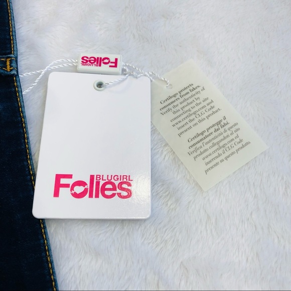 BLUGIRL FOLIES, Denim Mini Pencil Skirt, Size W28 - Picture 14 of 16